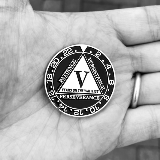 5th Year Waitlist Warrior Coin – Humorous Watch Collector Gift